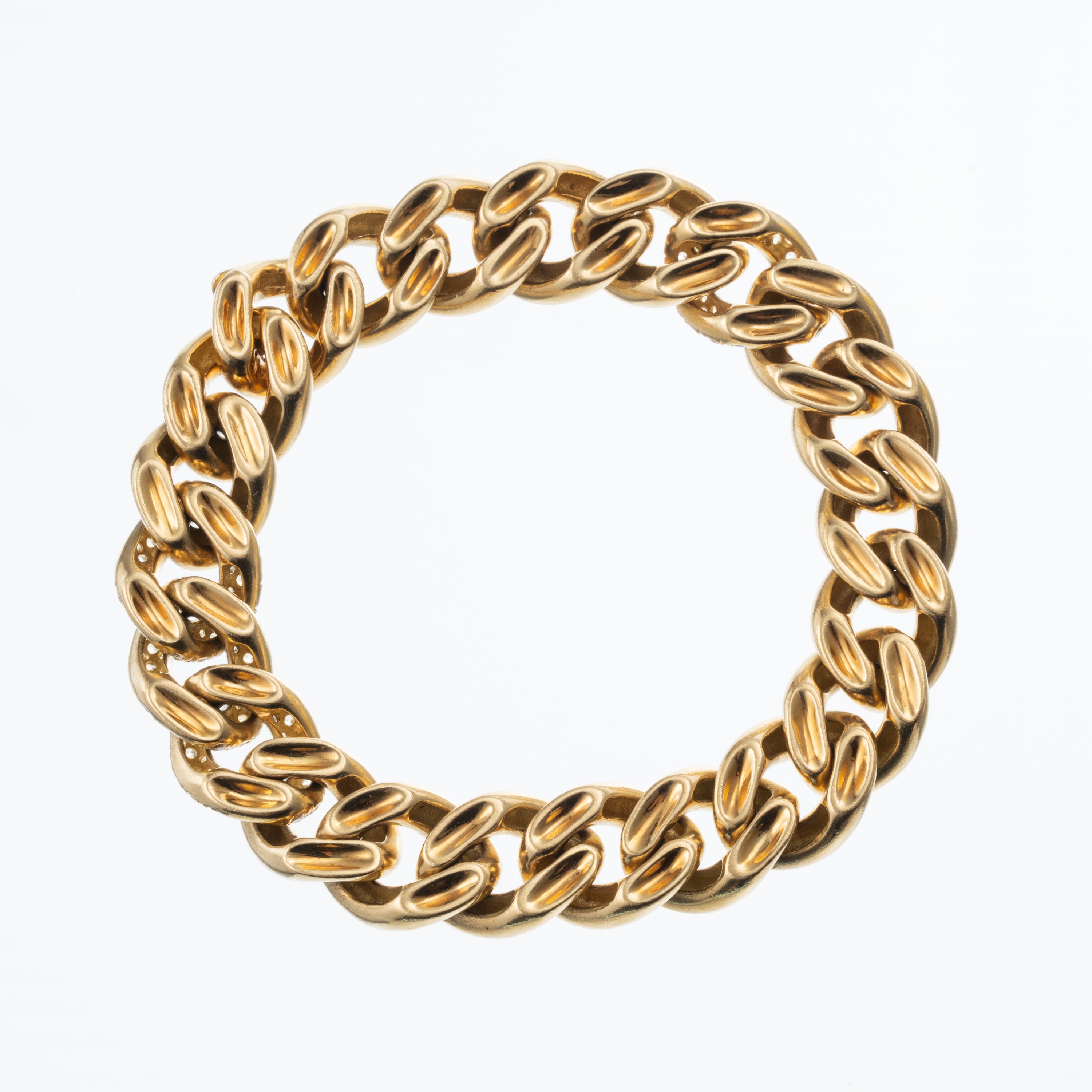 Bracciale a catena, oro giallo 18 kt