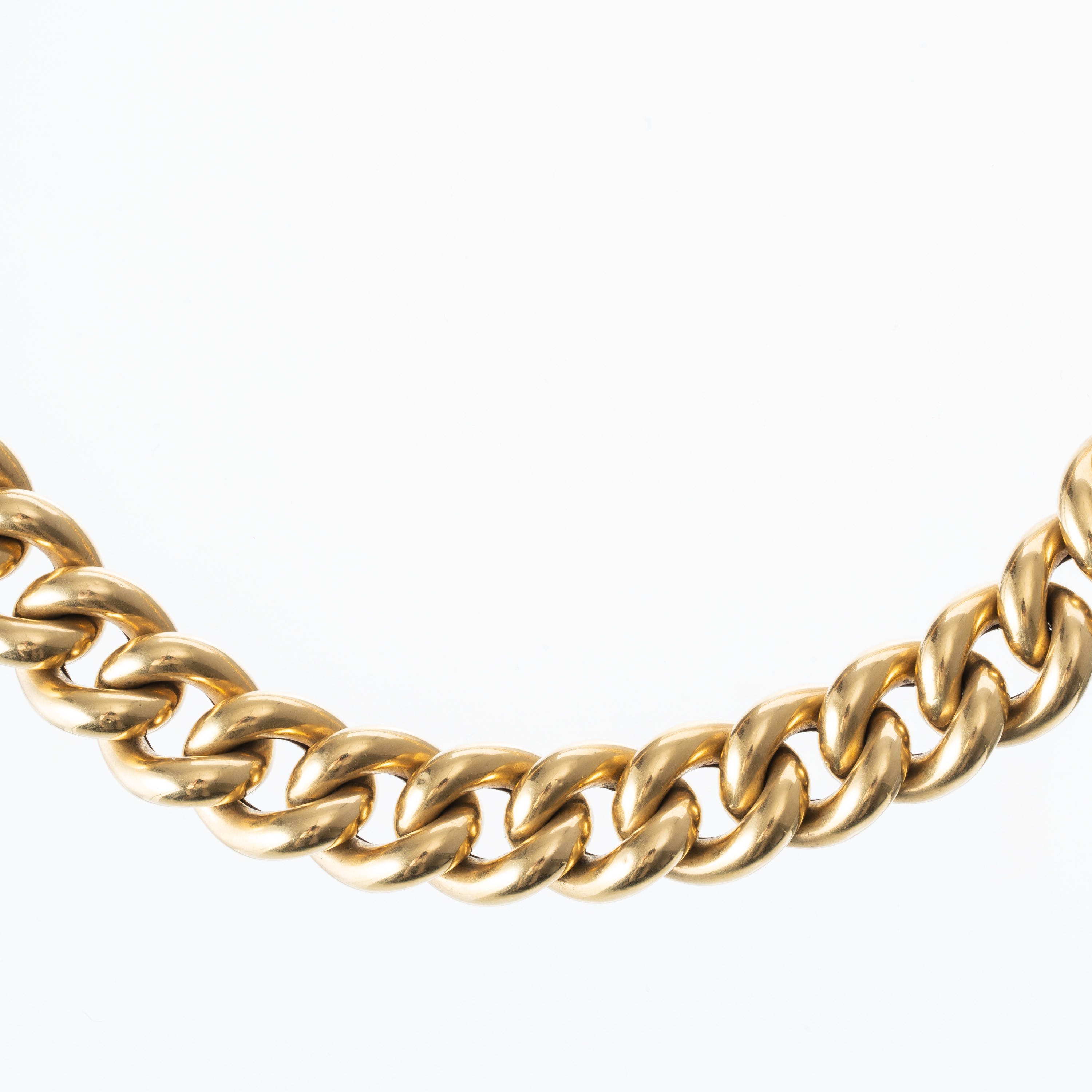 Collana a catena, oro giallo 18 kt