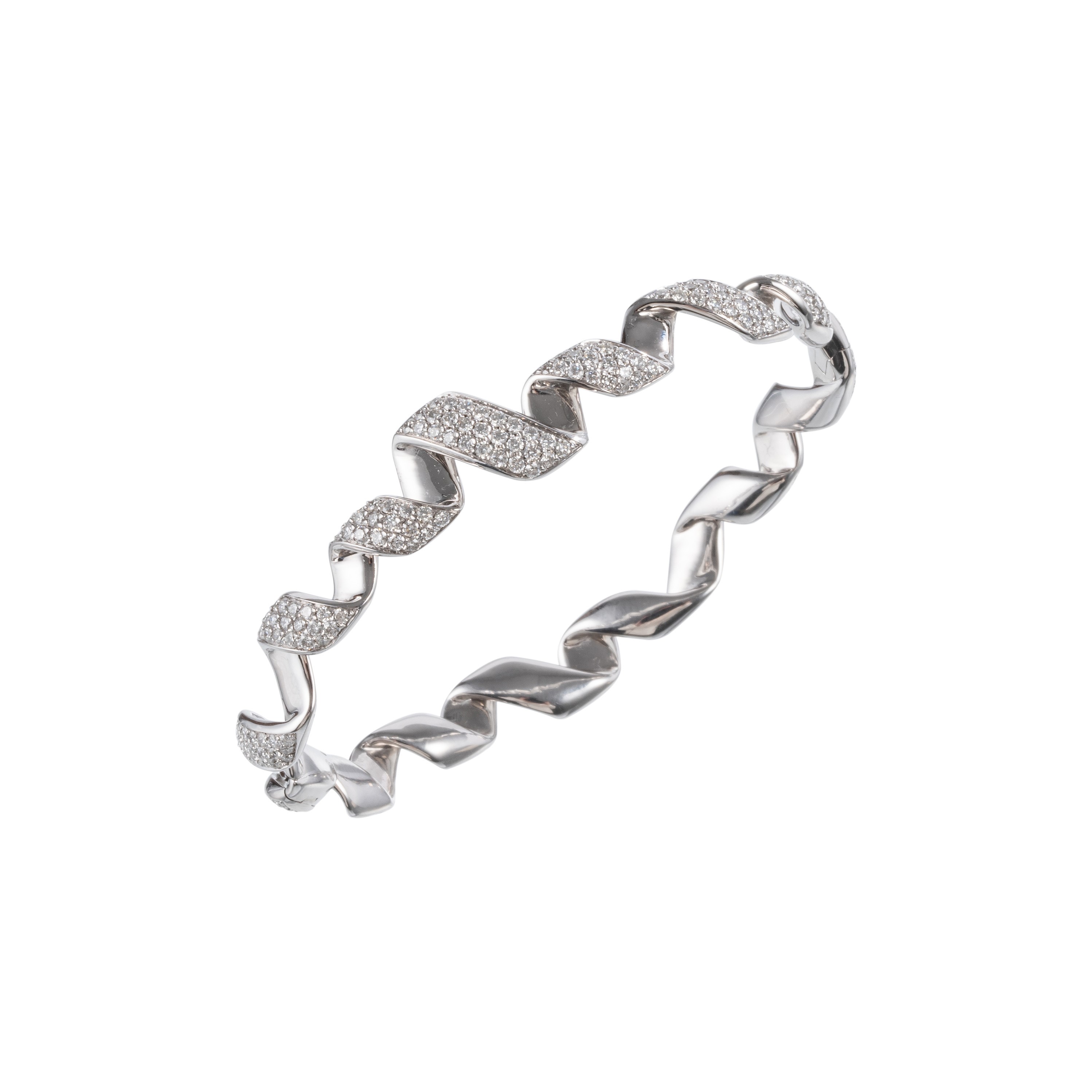 Dior, Bracciale in oro bianco 18 kt con diamanti (Ref. 076034)