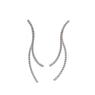 Salvini, Orecchini in oro bianco 18 kt con diamanti
