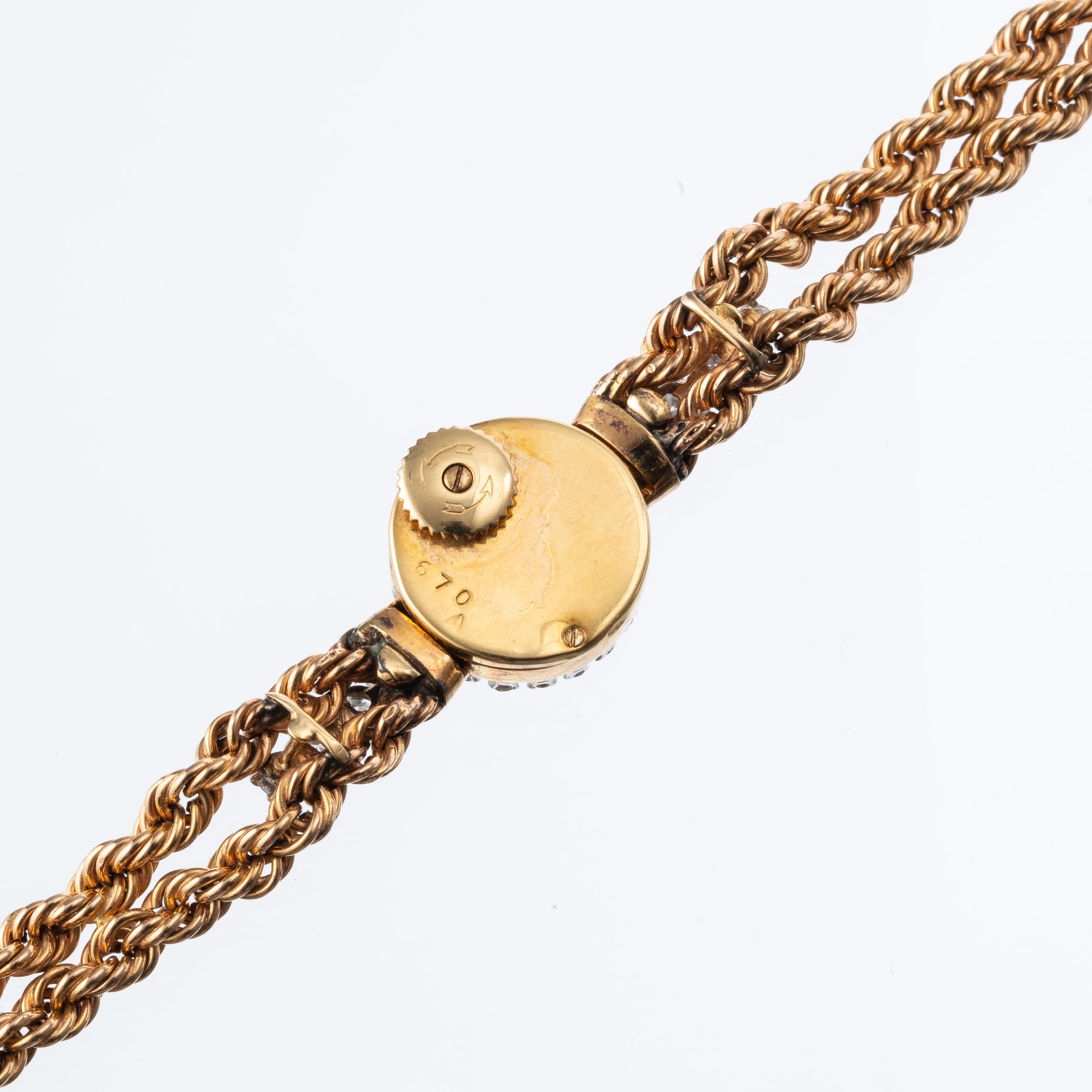 Jaeger le Coultre - Orologio gioiello in oro giallo e diamanti, anni '40/'50