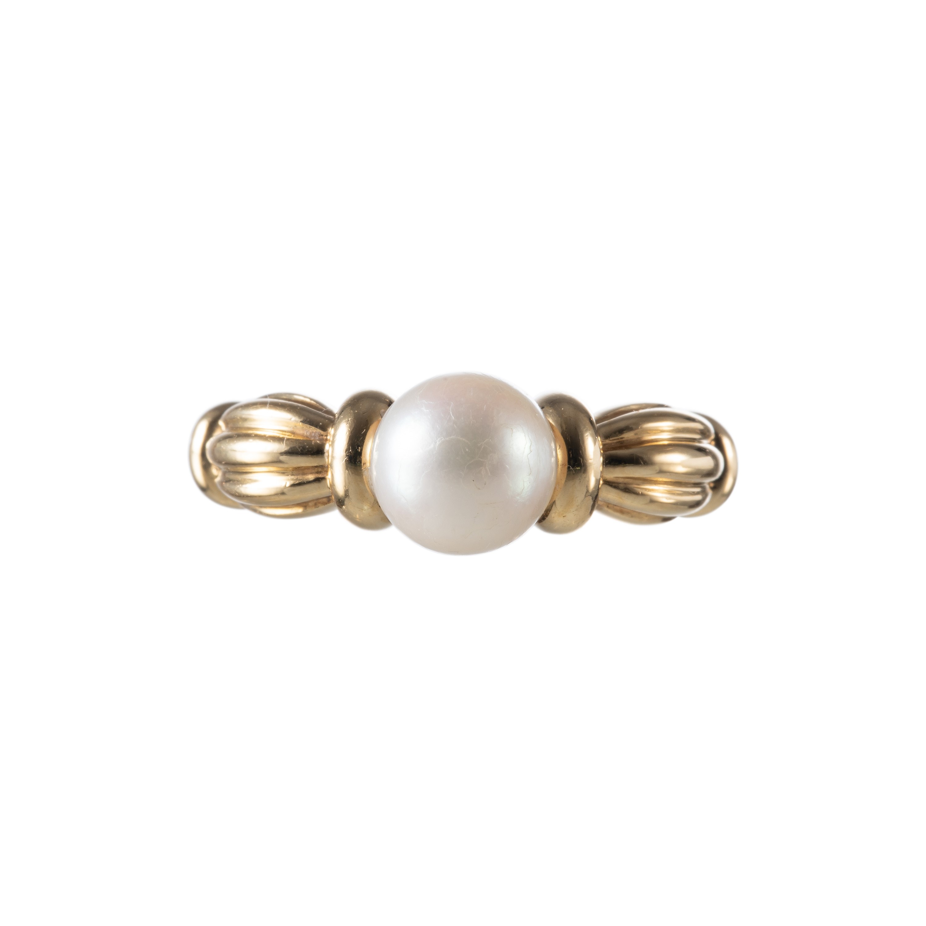 Tiffany & Co - Anello in oro giallo 18 kt con perla