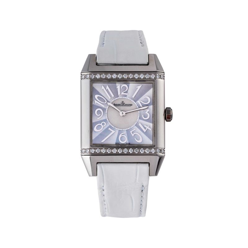 Jaeger le Coultre - Jaeger-LeCoultre, Reverso Squadra 234.4.47, orologio in acciaio con ghiera in...