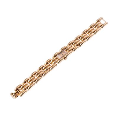 Orologio in oro rosa 18 kt con carica manuale e bracciale integrato (Ref. 1623)