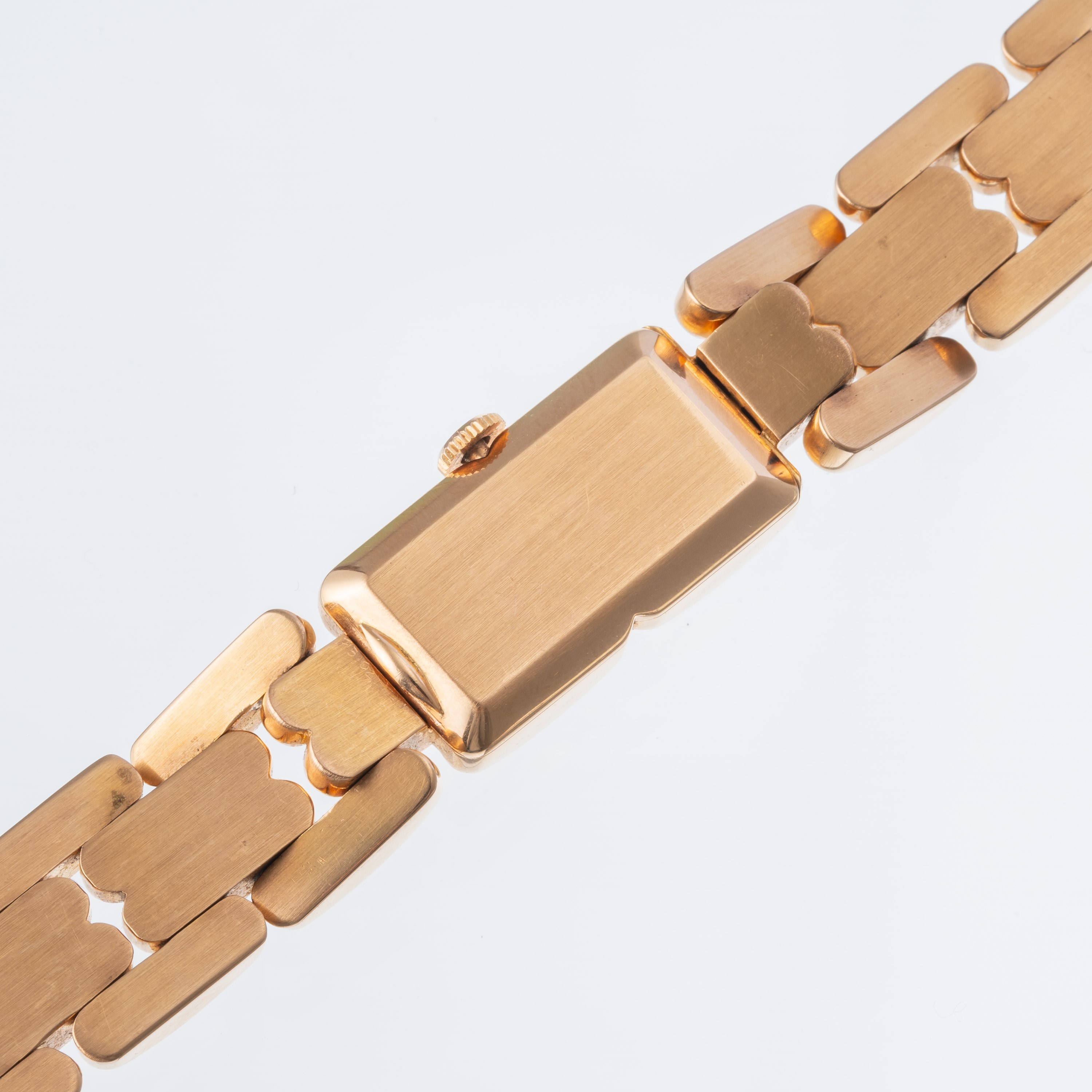 Patek Philippe - Orologio in oro rosa 18 kt con carica manuale e bracciale integrato (Ref. 1623)
