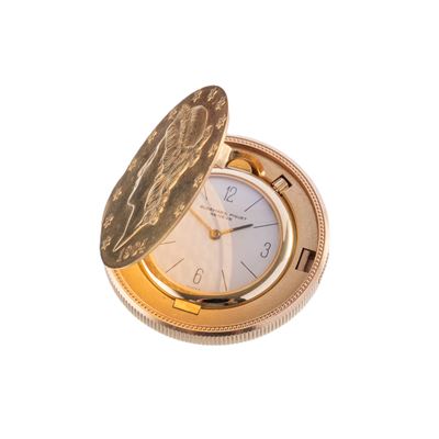 Coin Watch 8158, orologio a carica manuale in oro giallo 18 kt