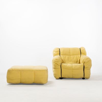 Poltrona e pouf "Strip"