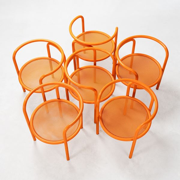 Gae Aulenti - GAE AULENTI, SET DI SEI SEDIE 'LOCUS SOLUS'