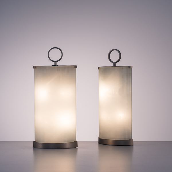 Gio Ponti &amp; Paolo De Poli - GIO PONTI, COPPIA DI LAMPADE 'PIRELLINE'