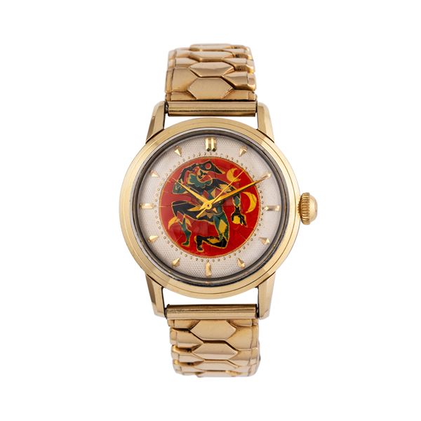 J.RICHARD WATCH  OROLOGIO A CARICA AUTOMATICA SOLO TEMPO CON QUADRANTE SMALTATO 'CRACKELE’'