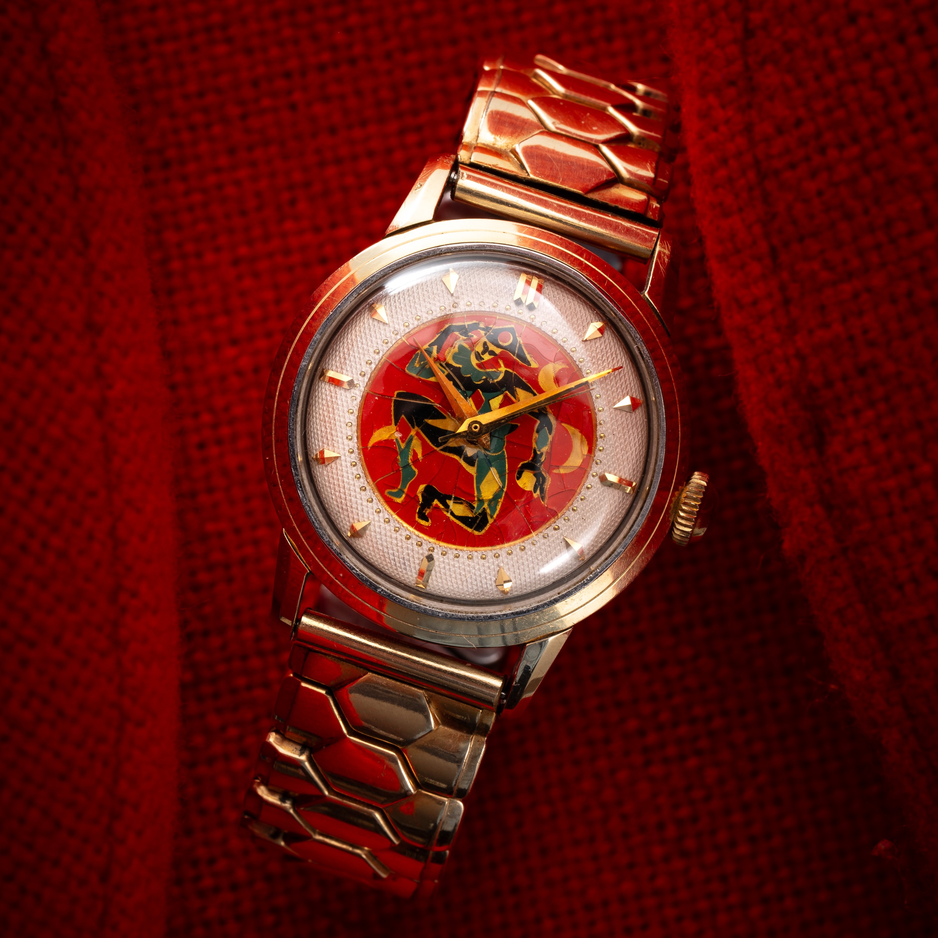 J. Richard Watch, Orologio da polso a carica automatica solo tempo con quadrante smaltato “crackl...