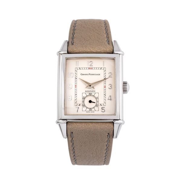 GIRARD PERREGAUX - GIRARD PERREGAUX - VINTAGE  OROLOGIO SOLOTEMPO IN ACCIAIO A CARICA AUTOMATICA CON PICCOLI SECONDI AD ORE SEI