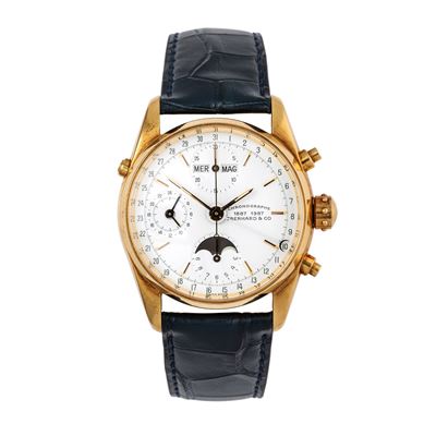 Navimaster 30030-C, cronografo in oro giallo 18 kt con calendario annuale e fasi lunari