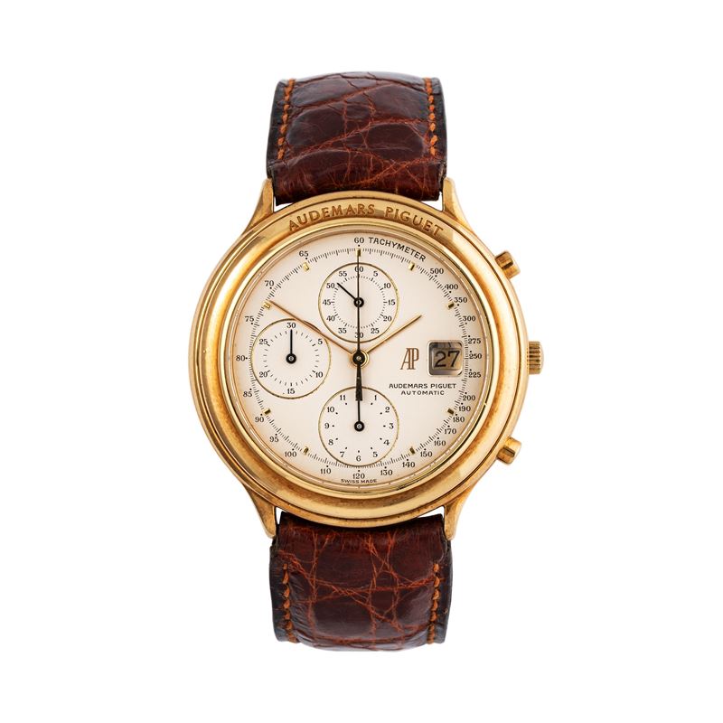 Audemars Piguet - Huitième Chronograph, cronografo in oro giallo 18K a carica automatica