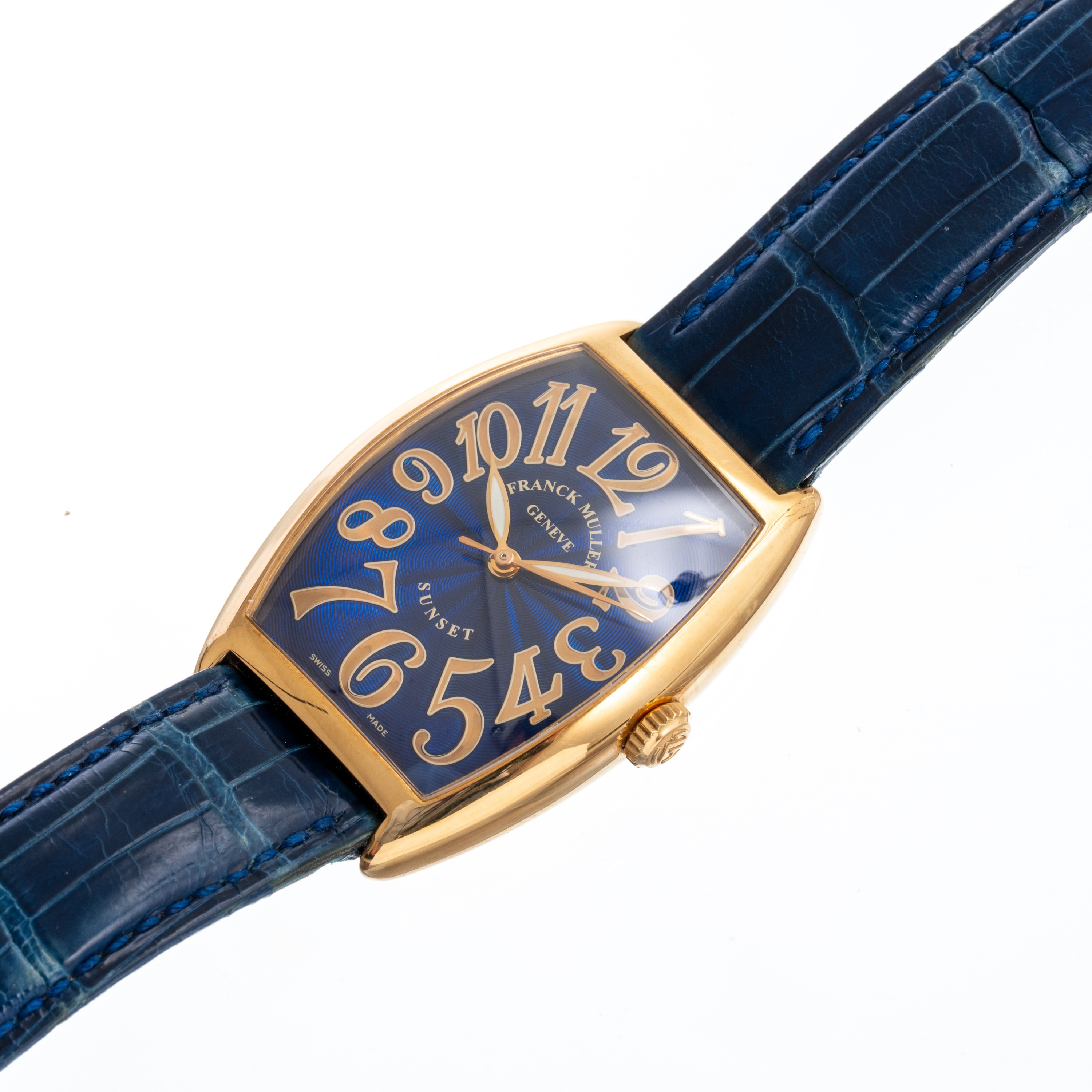 Franck Muller - Sunset 2852SC, orologio solo tempo in oro giallo 18kt con quadrante guilloché lac...