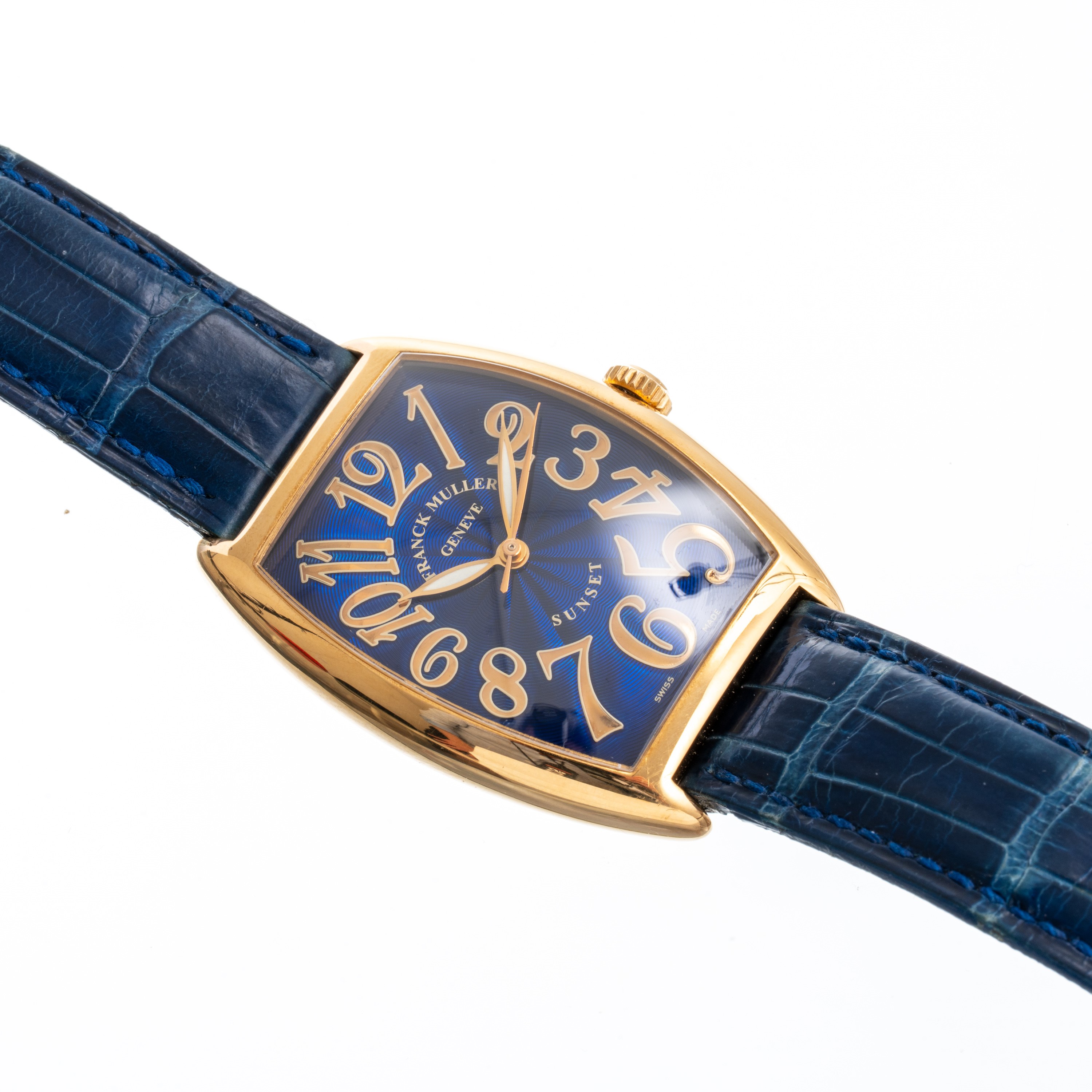 Franck Muller - Sunset 2852SC, orologio solo tempo in oro giallo 18kt con quadrante guilloché lac...