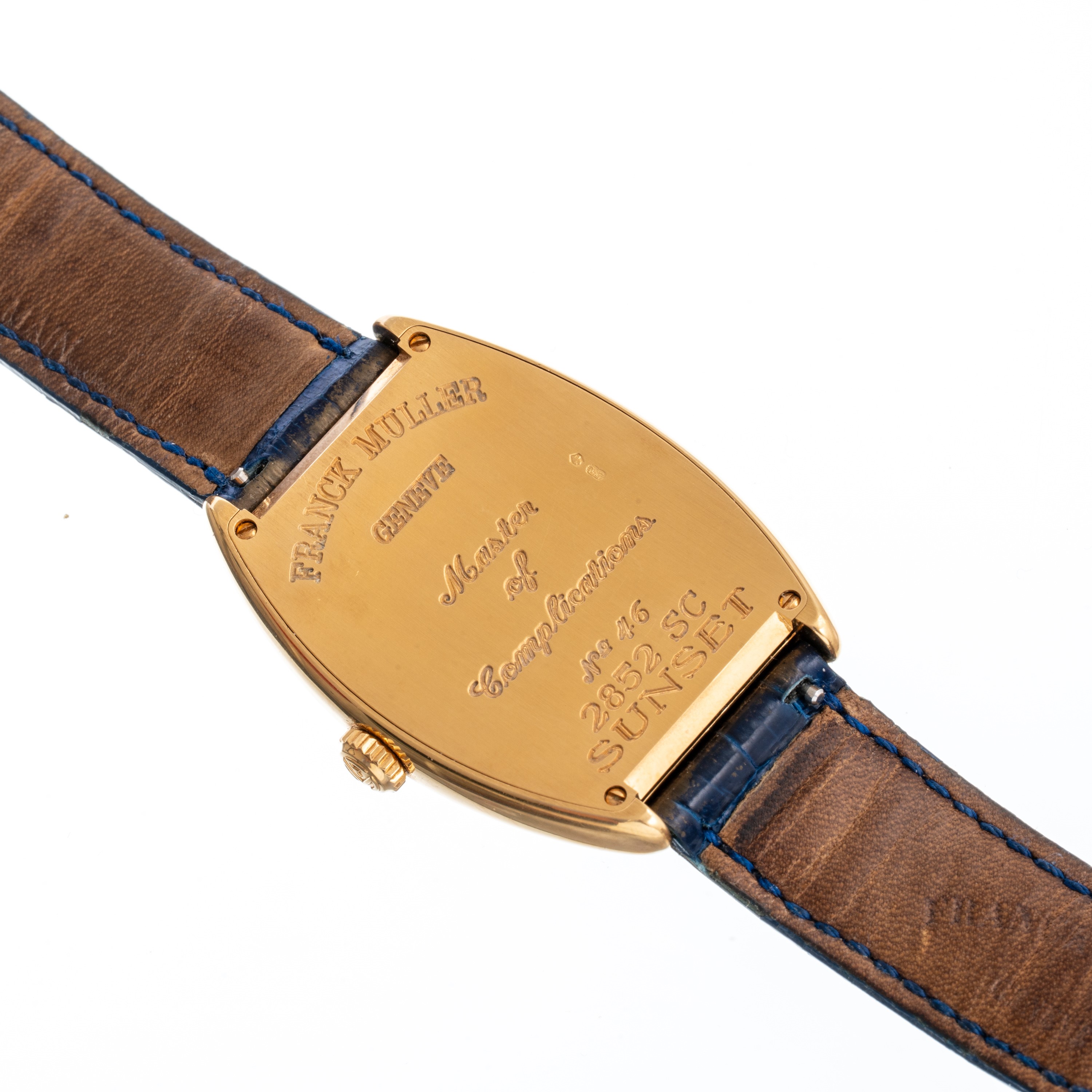 Franck Muller - Sunset 2852SC, orologio solo tempo in oro giallo 18kt con quadrante guilloché lac...