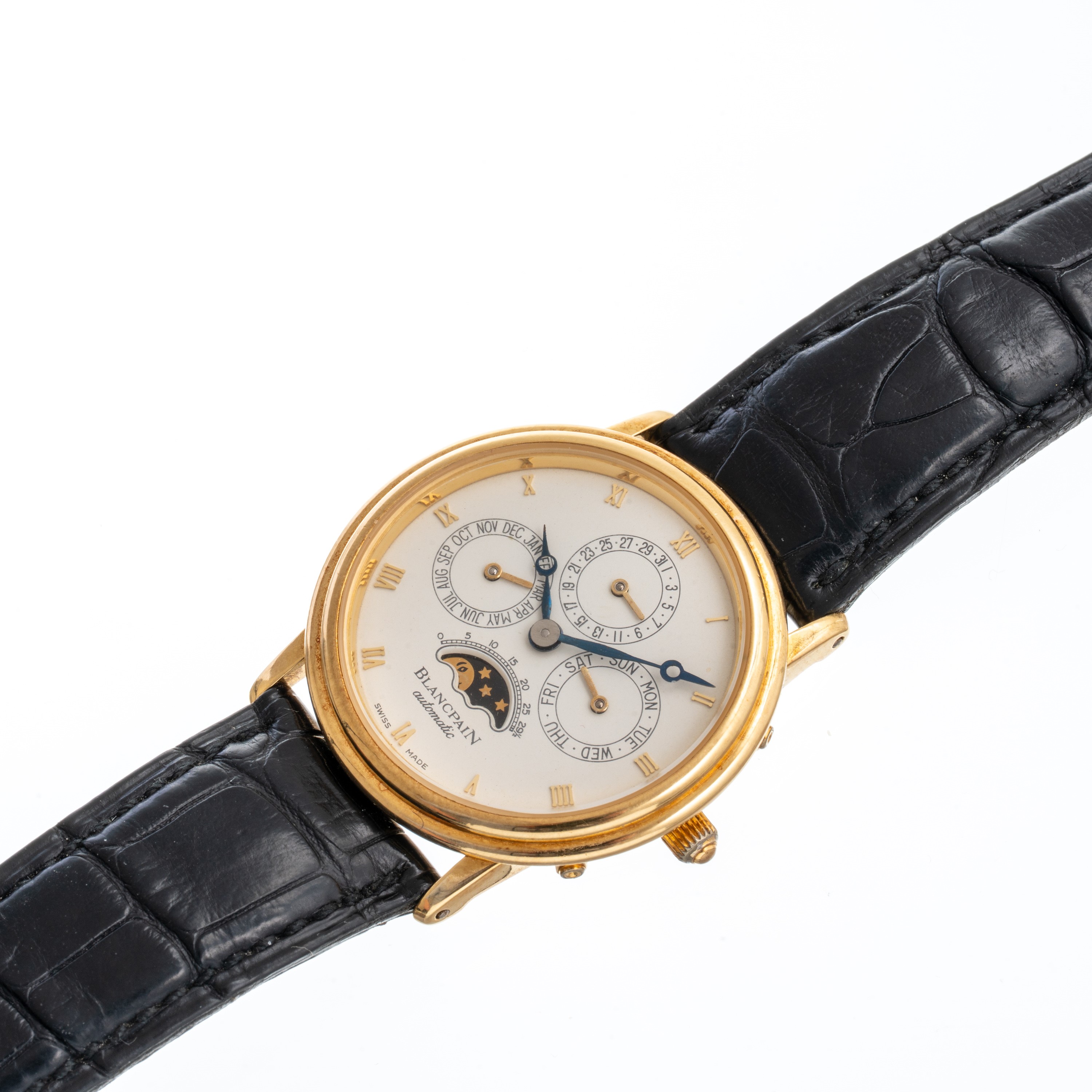 Blancpain - Villeret Perpetual Calendar 5395, calendario perpetuo automatico in oro giallo 18 kt