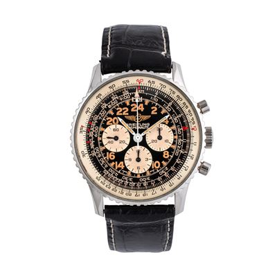 Navitimer Cosmonaute 81600F, cronografo in acciaio a carica manuale con quadrante 24 ore (1993)
