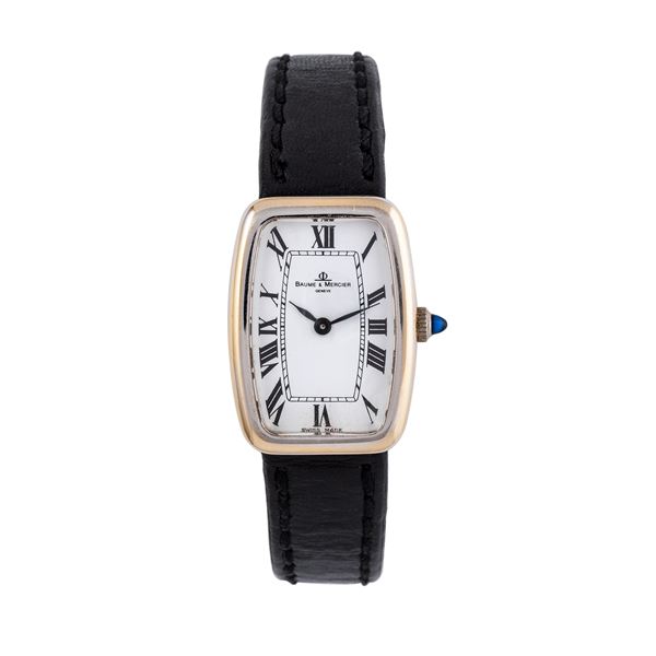 BAUME ET MERCIER - BAUME & MERICER - FABERGE' OROLOGIO SOLO TEMPO CARICA MANUALE IN ORO BIANCO 18KT CON QUADRANTE BIANCO