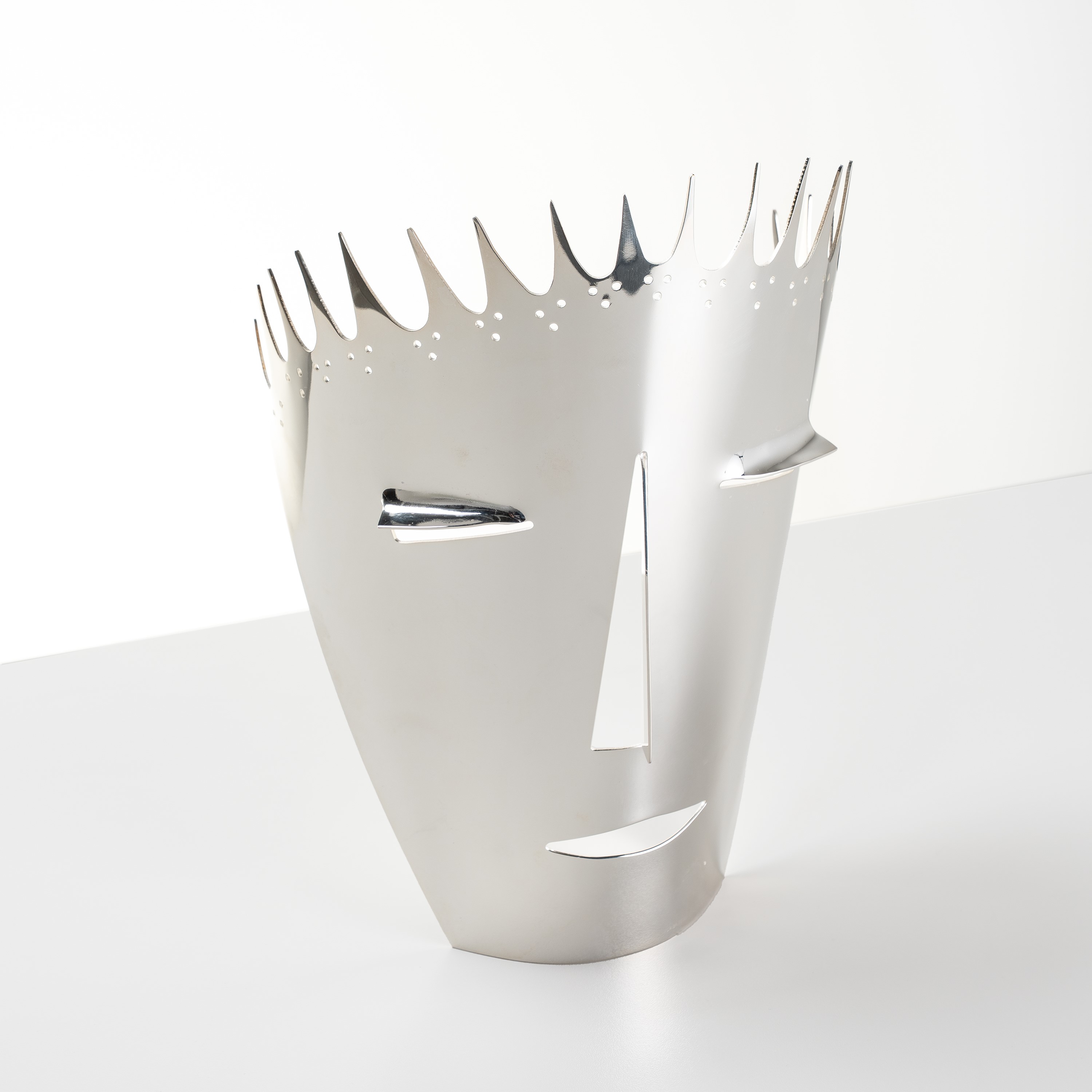 Gio Ponti & Paolo De Poli - Il diavolo (metallo argentato, manifattura Sabattini, circa 1978)