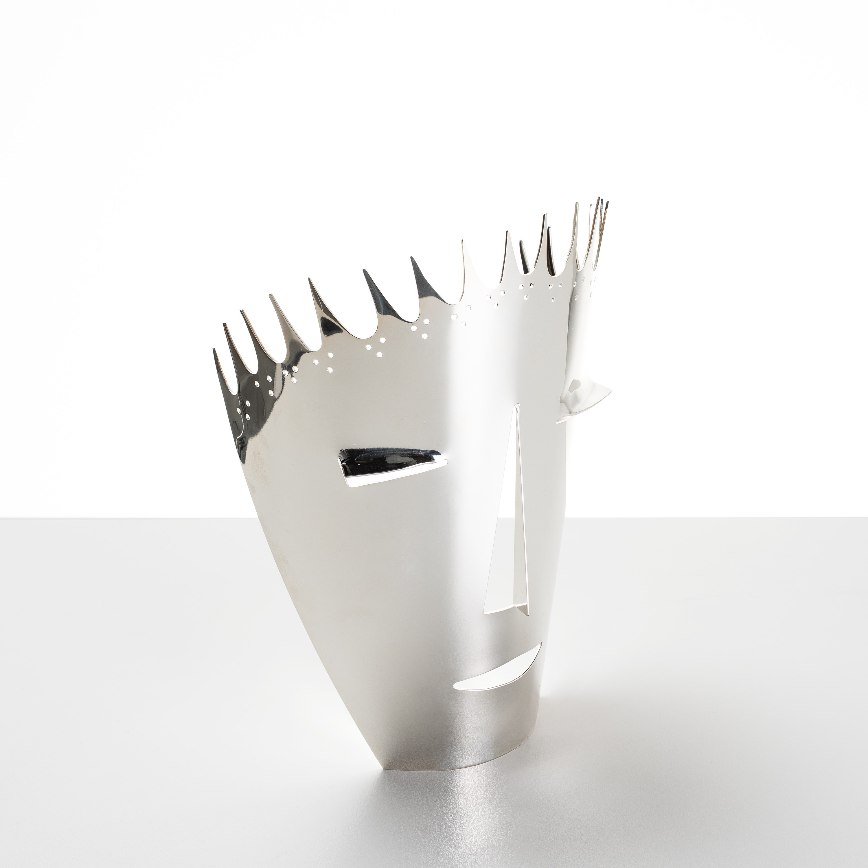 Gio Ponti & Paolo De Poli - Il diavolo (metallo argentato, manifattura Sabattini, circa 1978)