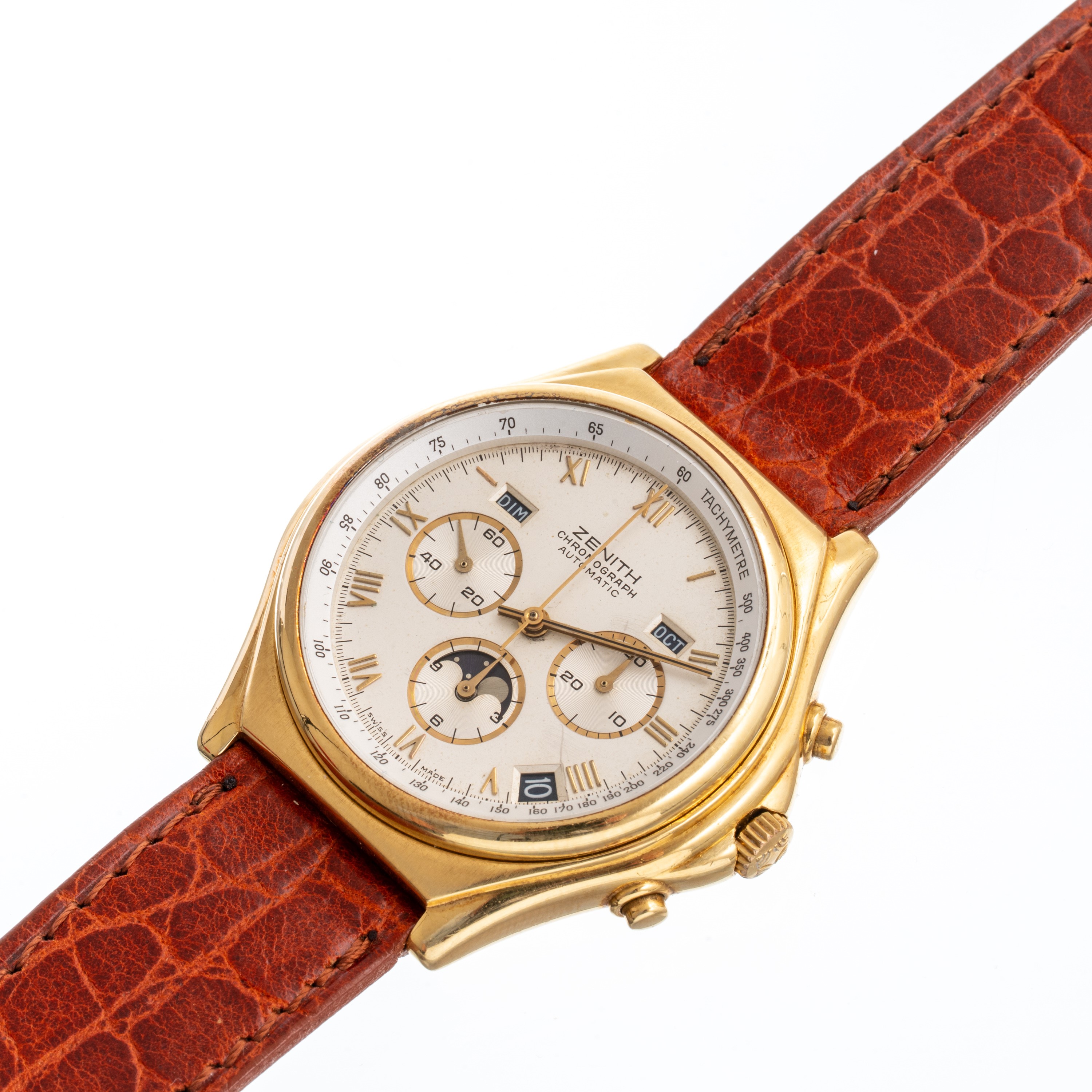Zenith - Port Royal El Primero — cronografo automatico in oro giallo 18 kt con calendario complet...