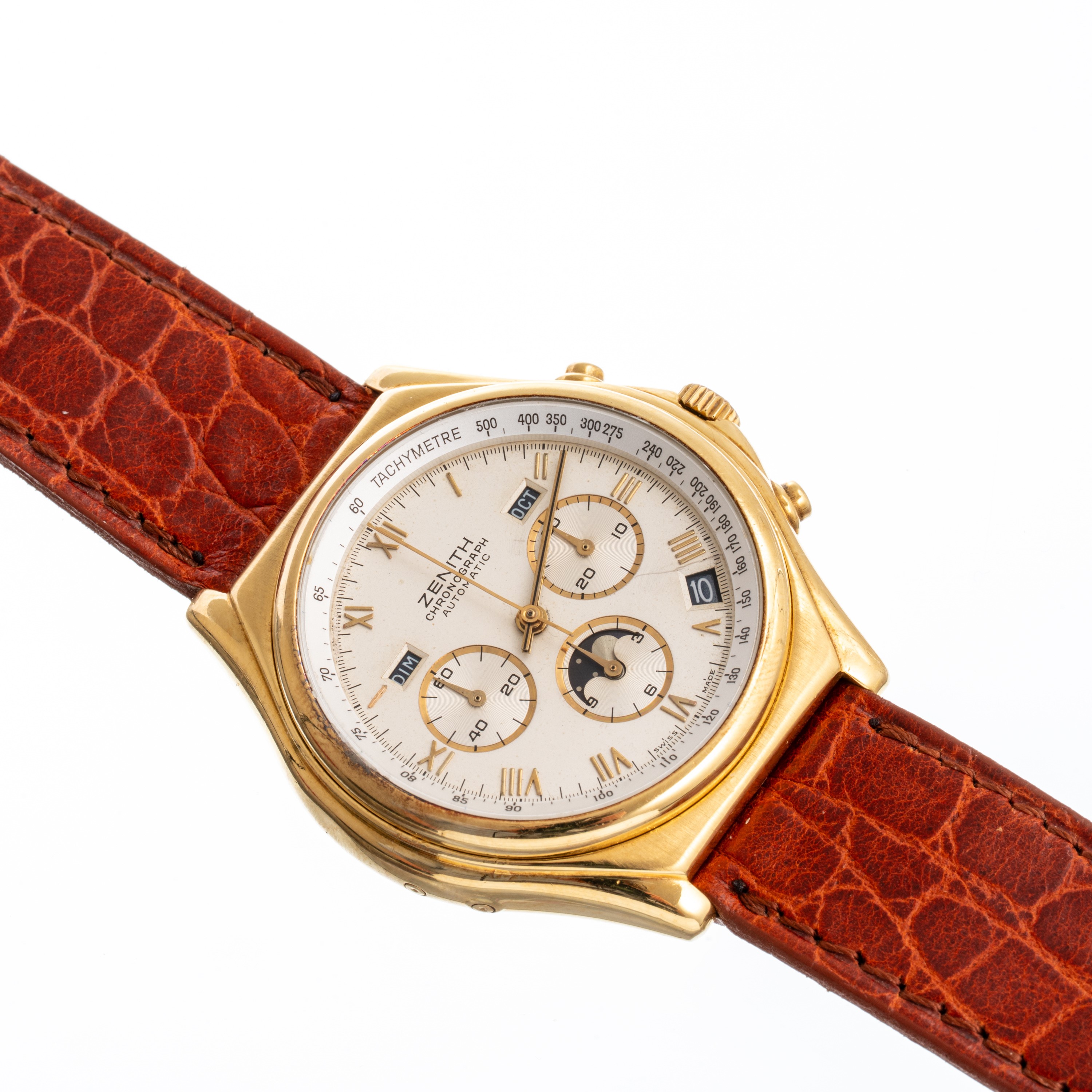 Zenith - Port Royal El Primero — cronografo automatico in oro giallo 18 kt con calendario complet...