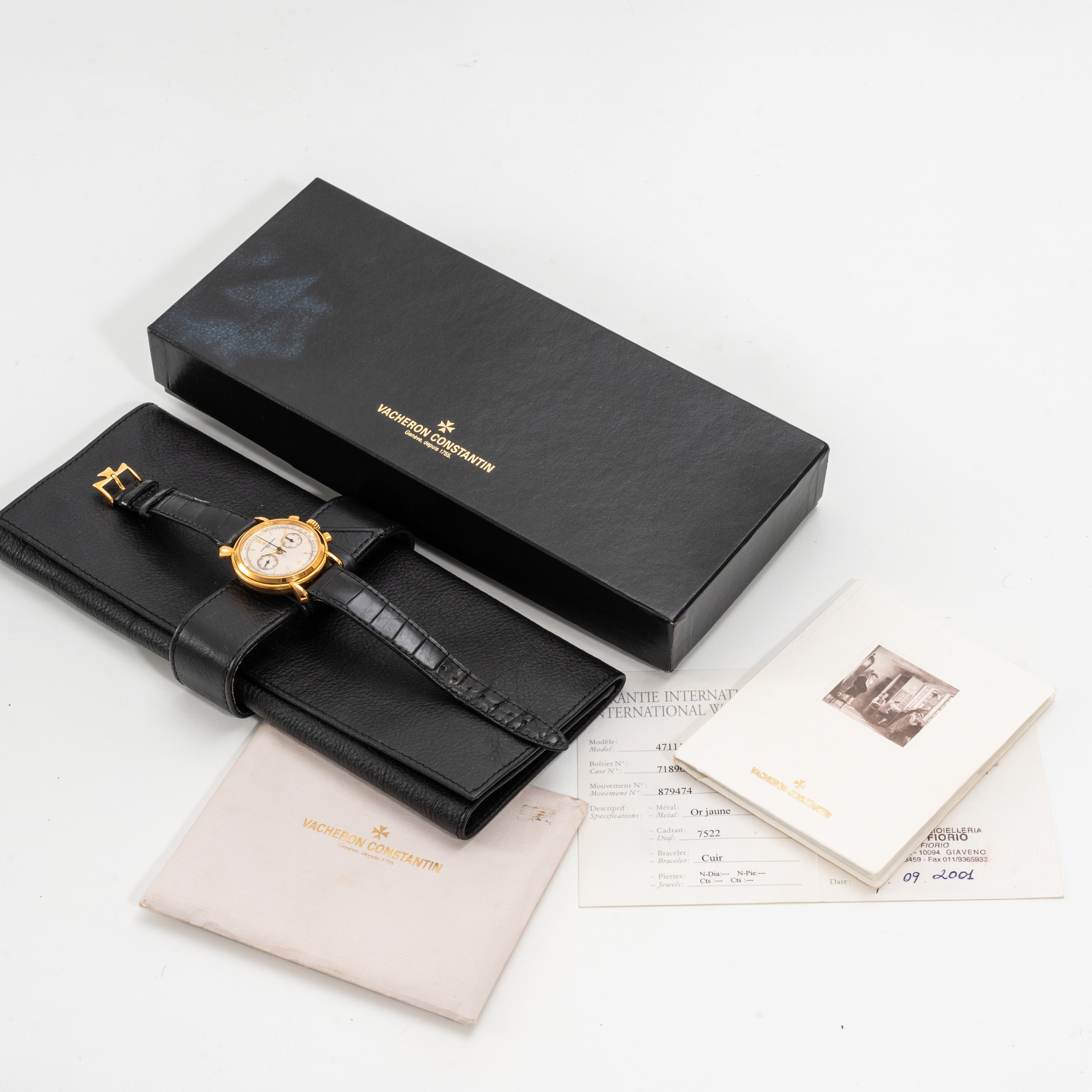 Vacheron Constantin - Historique Chronograph — cronografo a carica manuale in oro giallo 18 kt, q...