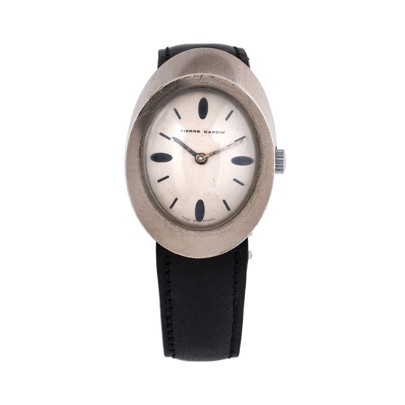 Pierre Cardin - Orologio UFO “Solo tempo” a carica manuale con cassa ovale