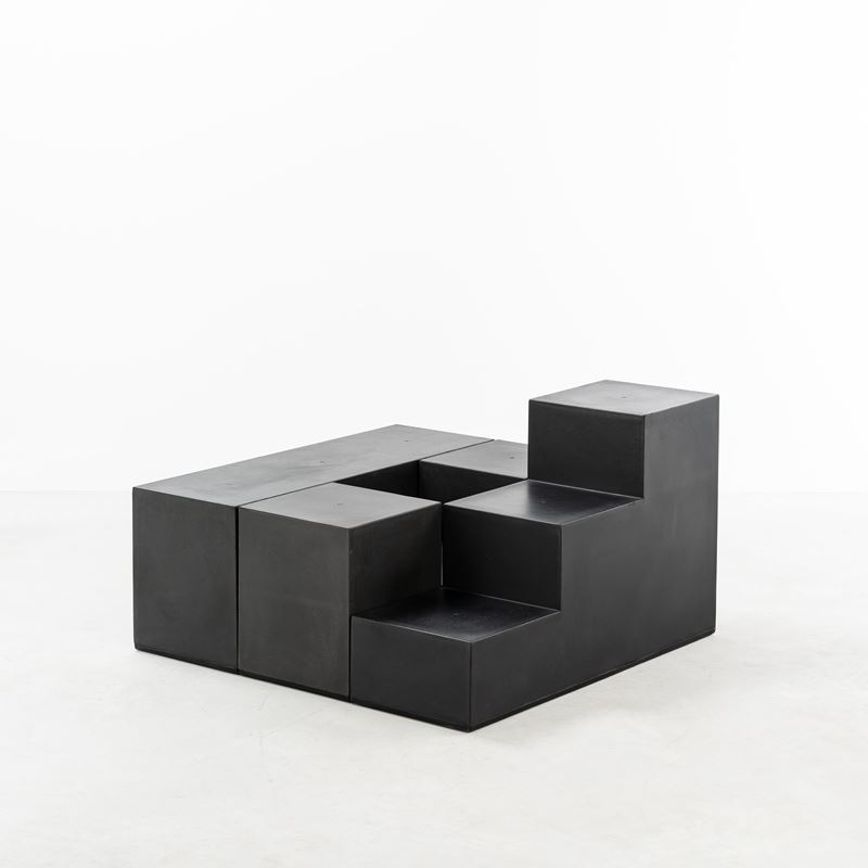 Mario Bellini - Tre elementi «Scacchi» in poliuretano e plastica (produzione C&B), anni ’70