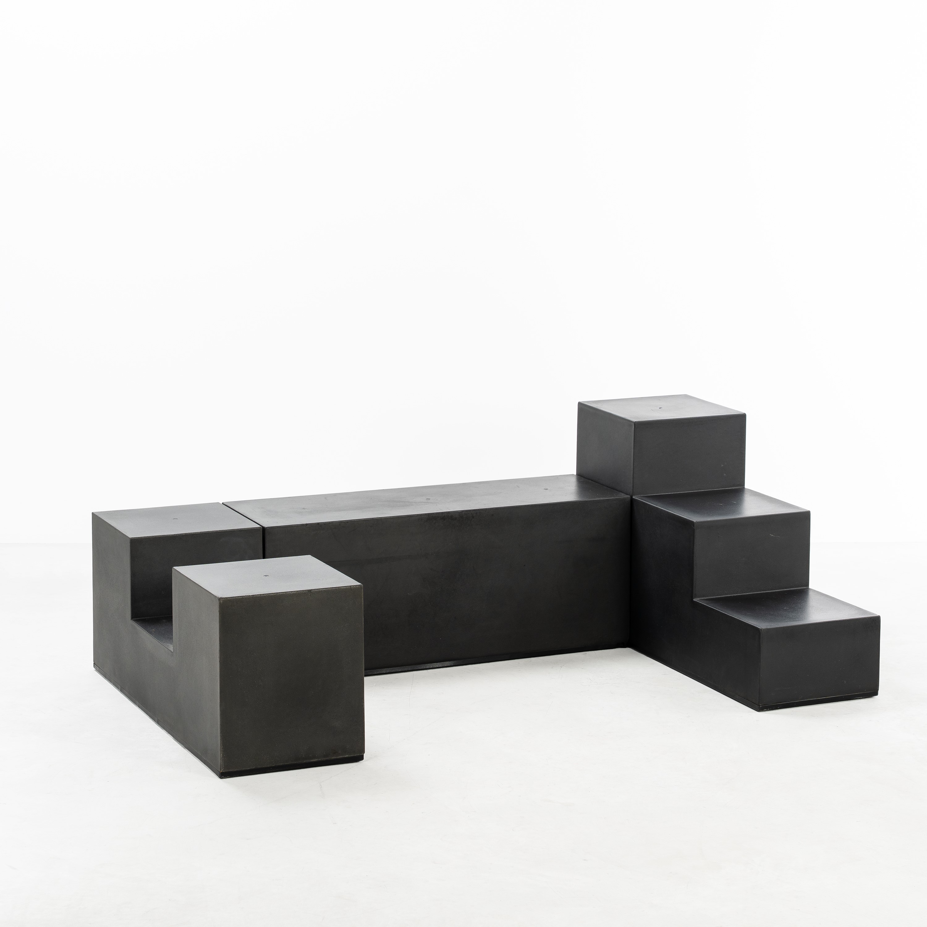 Mario Bellini - Tre elementi «Scacchi» in poliuretano e plastica (produzione C&B), anni ’70
