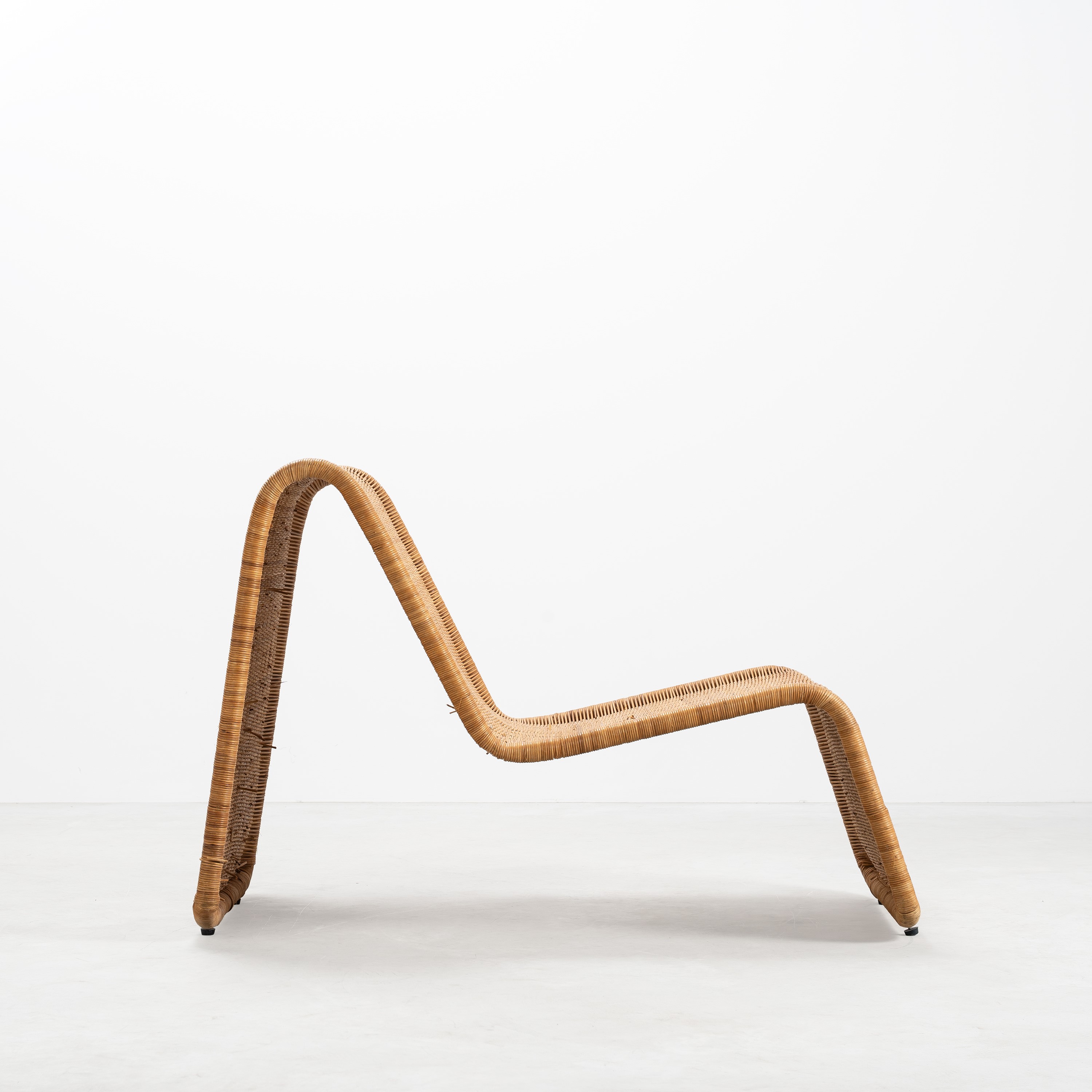 Tito Agnoli - Poltroncina “P3” in vimini e tondino metallico