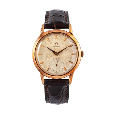 Orologio da polso Solo Tempo in oro rosa 18 kt con quadrante a nido d’ape e piccoli secondi