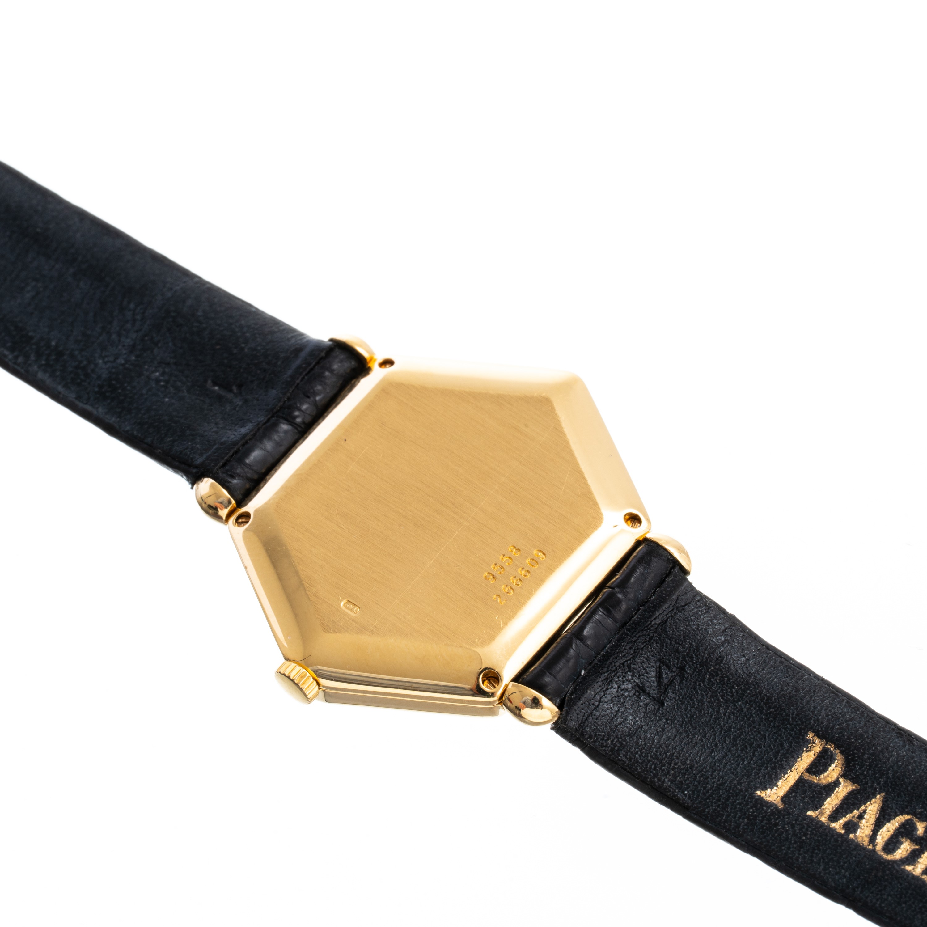 Piaget - Orologio da polso a carica manuale in oro giallo 18 kt con quadrante in corallo e onice