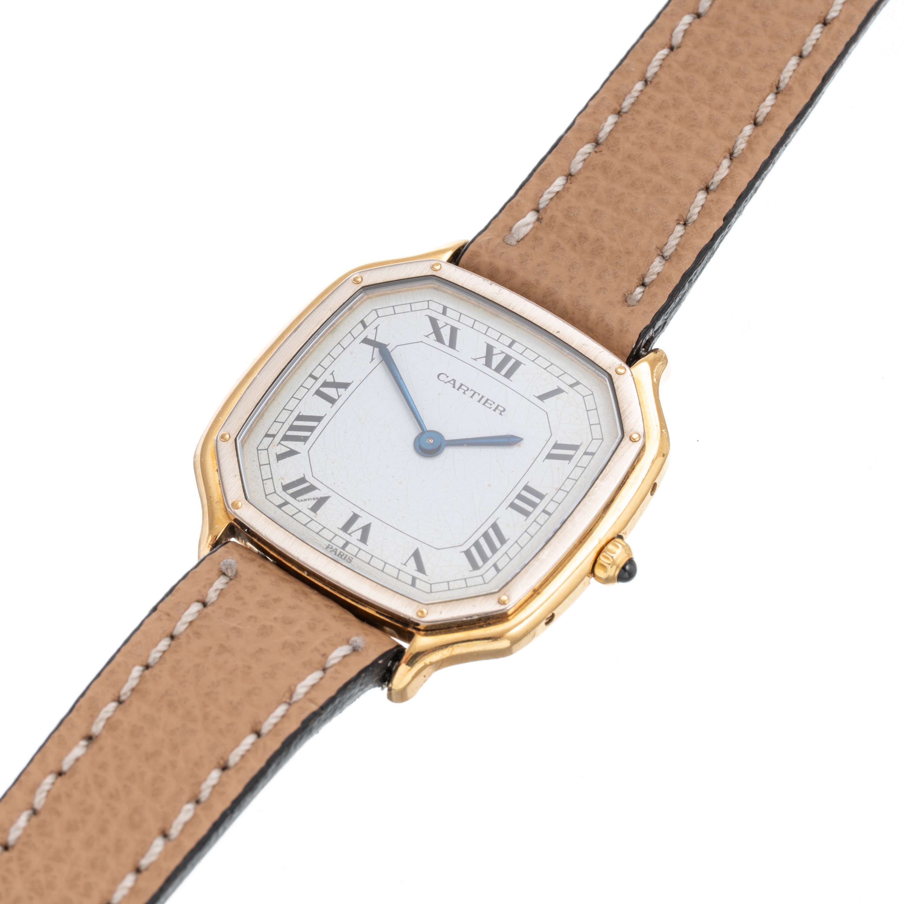Cartier - Santos Trianon, orologio da polso in oro 18 kt a carica manuale