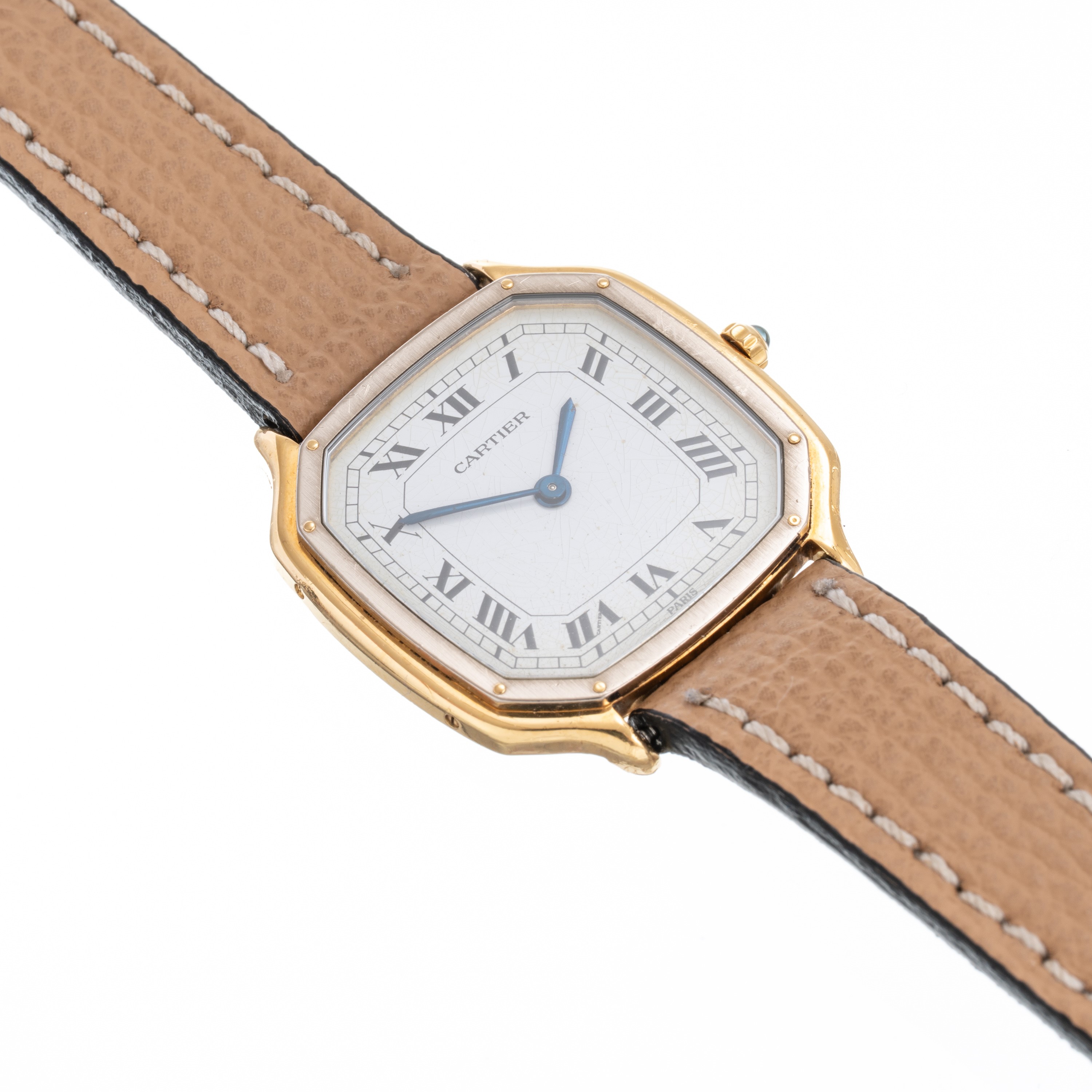 Cartier - Santos Trianon, orologio da polso in oro 18 kt a carica manuale