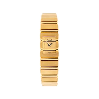Lady Polo 15201 C 701, orologio solo tempo al quarzo in oro giallo 18 kt