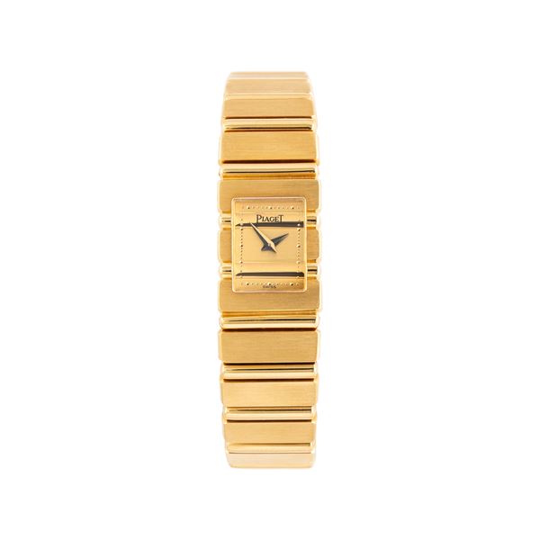 PIAGET - PIAGET - LADY POLO OROLOGIO SOLO TEMPO AL QUARZO IN ORO GIALLO 18KT CON BRACCIALE INTEGRATO IN ORO GIALLO 18KT