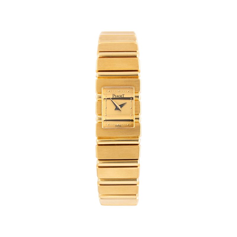 Piaget - Lady Polo 15201 C 701, orologio solo tempo al quarzo in oro giallo 18 kt