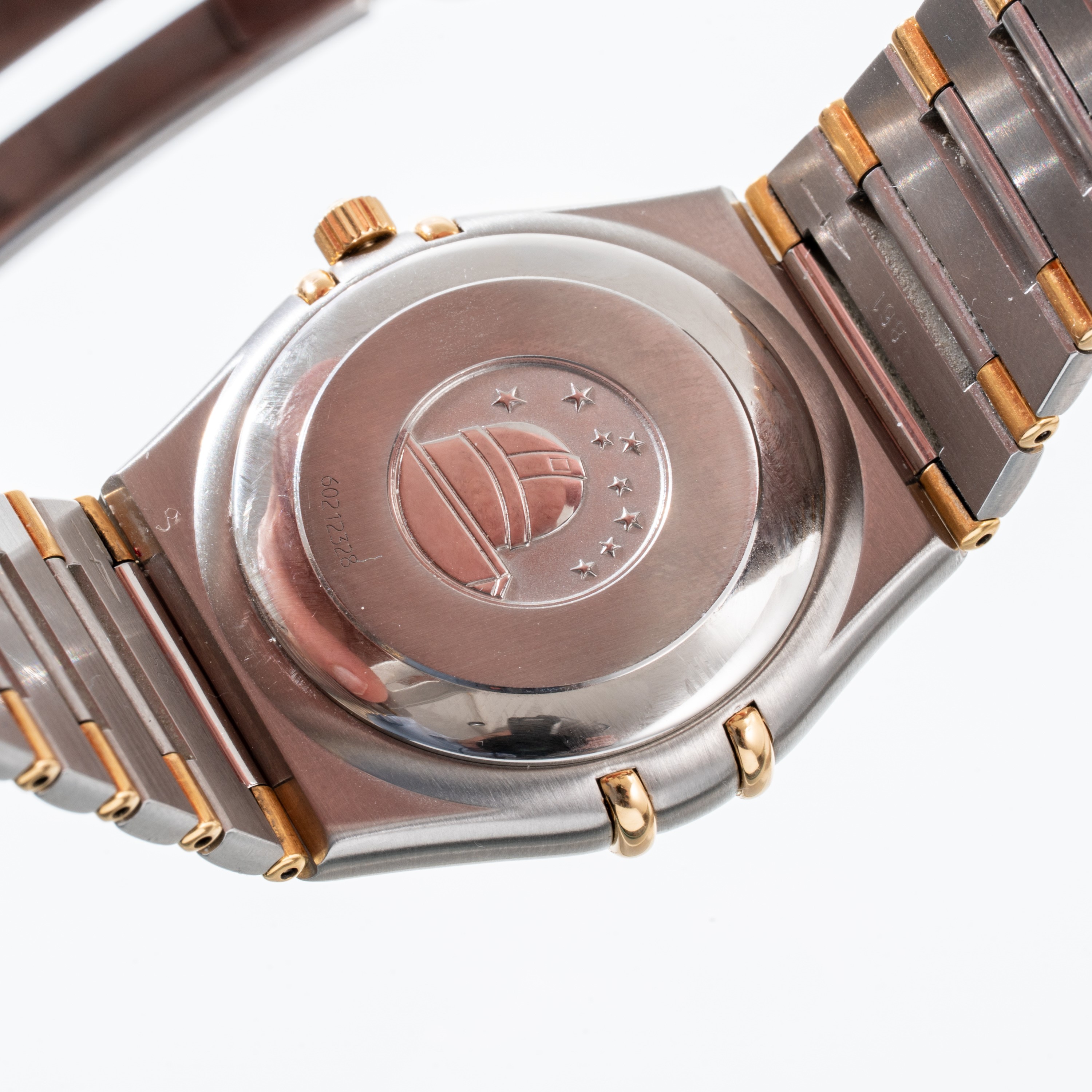Omega - Constellation Automatico ref. 368.1201, solo tempo in acciaio e oro 18kt con quadrante ch...