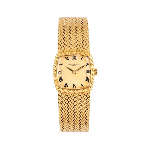 VACHERON CONSTANTIN - VACHERON CONSTANTIN OROLOGIO SOLO TEMPO A CARICA MANUALE IN ORO GIALLO 18KT CON BRACCIALE INTEGRATO LAVORATO IN ORO GIALLO 18KT
