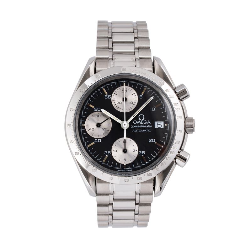 Omega - Speedmaster Automatic Date Cronografo in acciaio con quadrante nero
