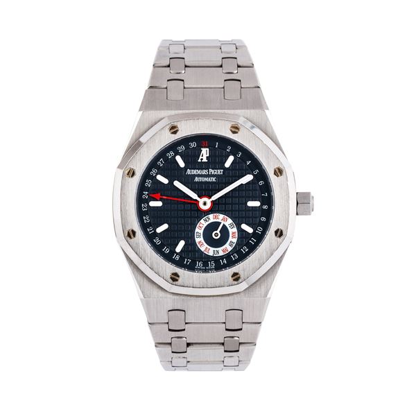 AUDEMARS PIGUET - AUDEMARS PIGUET - ROYAL OAK QUANTIEME ANNUEL OROLOGIO A CARICA AUTOMATICA IN ACCIAIO CON CALENDARIO ANNUALE E QUADRANTE BLU