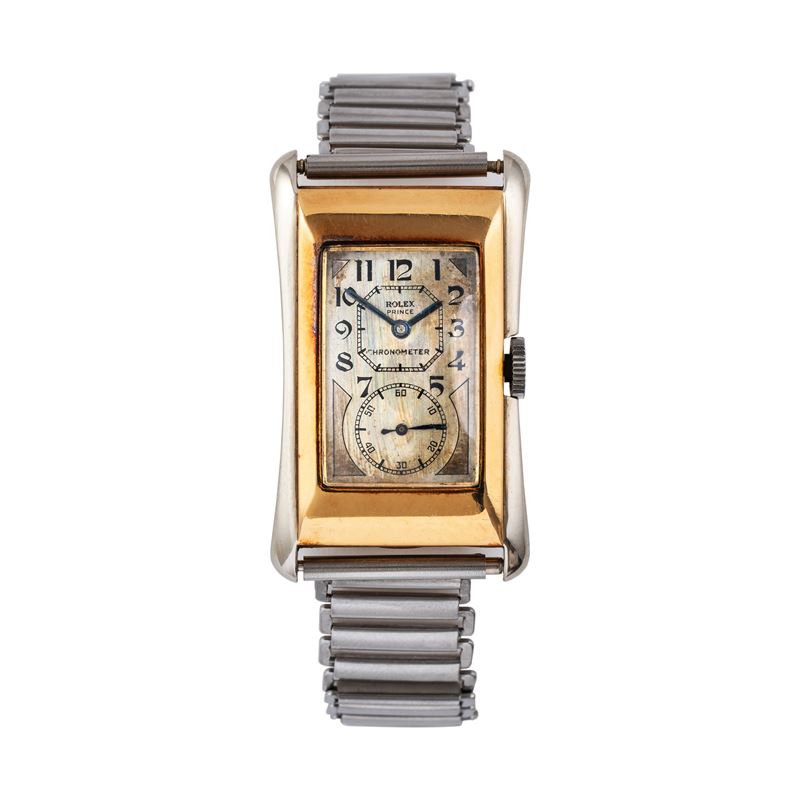 Rolex - Prince 971, orologio da polso “solo tempo” in oro giallo e oro bianco 18 kt