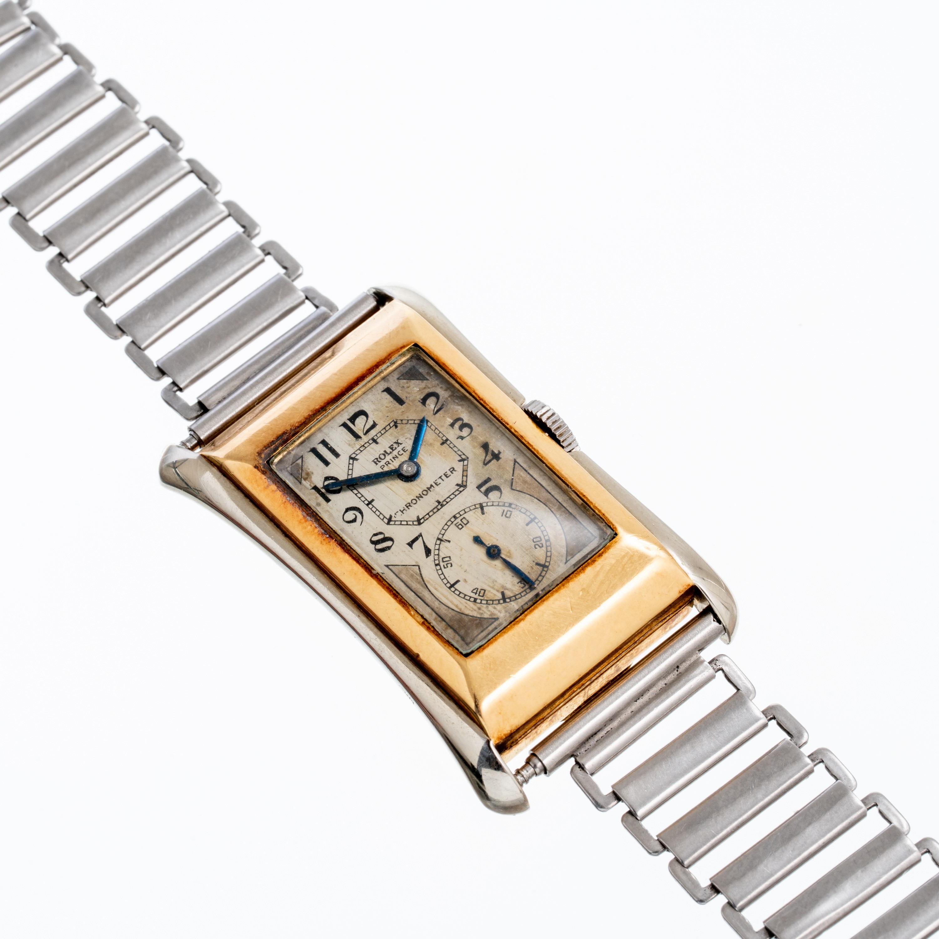 Rolex - Prince 971, orologio da polso “solo tempo” in oro giallo e oro bianco 18 kt