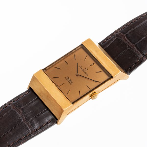 OMEGA - OMEGA - CONSTELLATION OROLOGIO SOLO TEMPO A CARICA AUTOMATICA IN ORO GIALLO 18KT