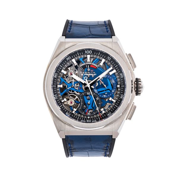 ZENITH - ZENITH - DEFY EL PRIMERO 21 TITANIUM CRONOGRAFO A CARICA AUTOMATICA IN TITANIO SCHELETRATO E RISERVA DI CARICA