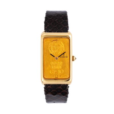 Lingotto 10g — Orologio solo tempo con lingotto in oro 24kt, carica manuale, calibro 846