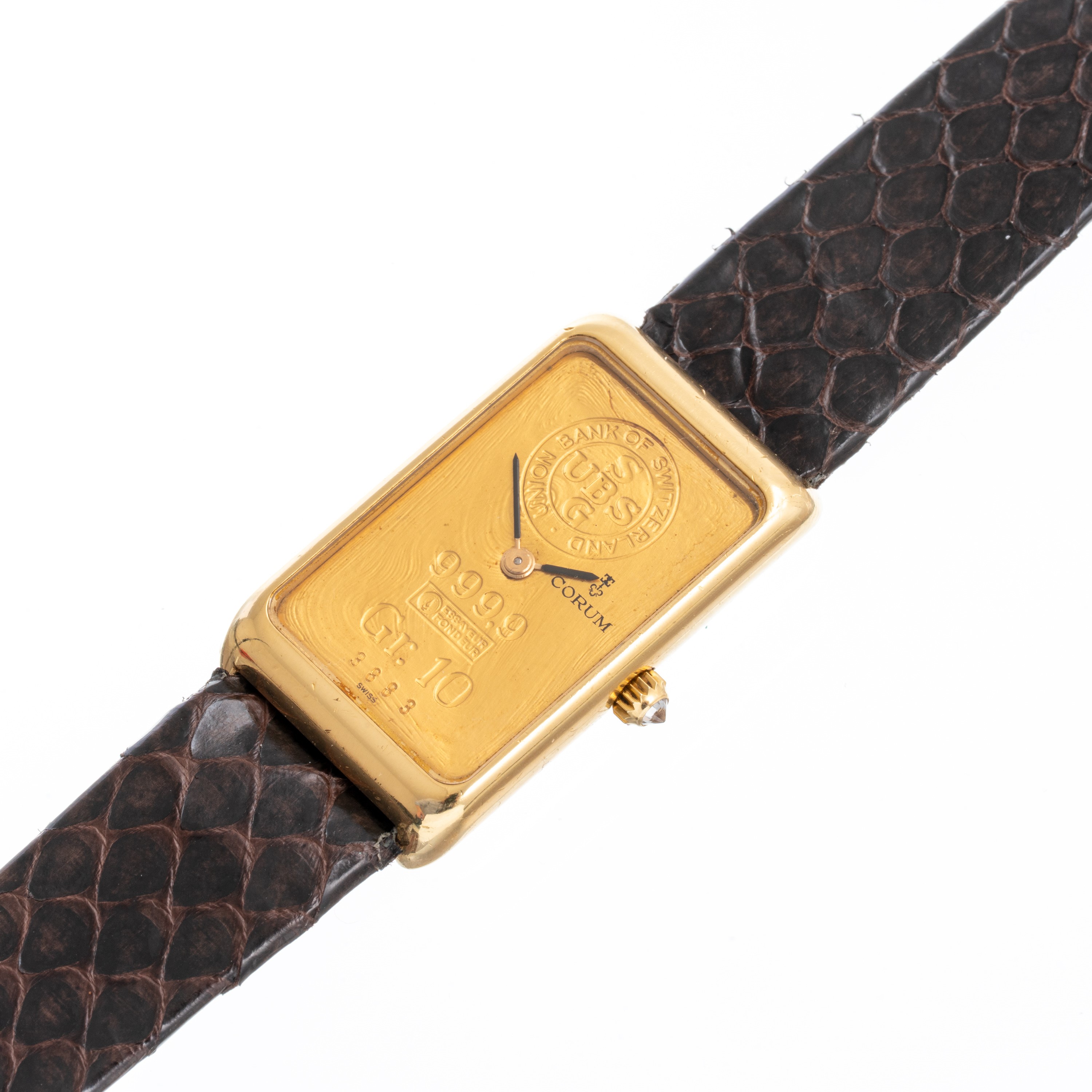 Corum - Lingotto 10g — Orologio solo tempo con lingotto in oro 24kt, carica manuale, calibro 846